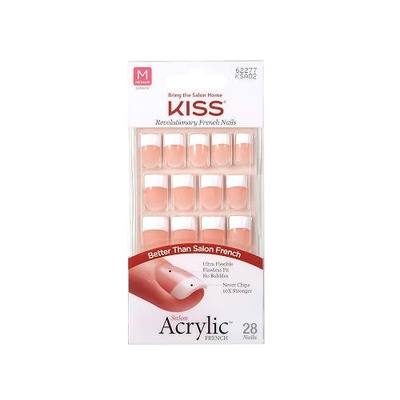 Kiss Salon Acrylic French Kit Sugar Rush Medium (6 Pack)