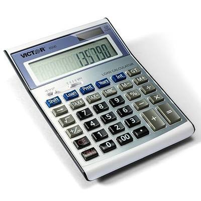 Victor 6500 Executive Desktop Loan Calculator, 12-Digit LCD