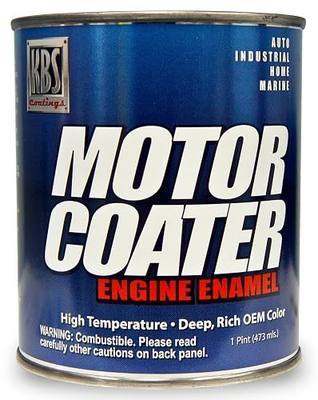 KBS Coatings 60309 Fire Red Motor Coater Engine Paint - 1 Pint
