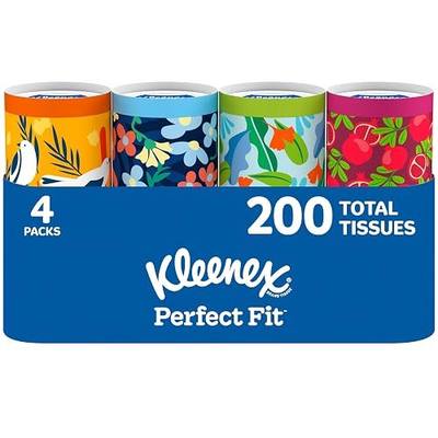 Kleenex Perfect Fit Facial Tissues, 4 Canisters, 50 Tissues per Can