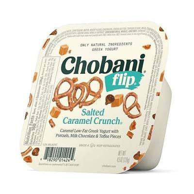 Chobani® Flip® Low-Fat Greek Yogurt Salted Caramel Crunch® with Chocolate and Toffee 4.5oz