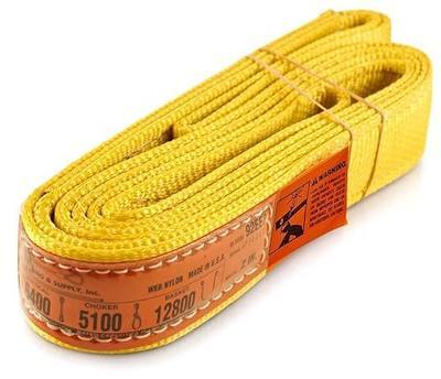 DD Sling 2 Inch x 6 Foot Nylon Lifting Sling – USA Made, 6,400 lb Vertical, 5,100 lb Choker, 12,800 lb Basket – 2-Ply Heavy Duty 900 Webbing, Type 3 Flat Eye & Eye Rigging Sling | 6,400 lb Vertical, 5,100 lb Choker, 12,800 lb Basket – 2-Ply Heavy Duty 900 Webbing, Type 3 Flat Eye & Eye Rigging Strap