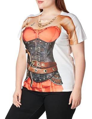 Faux Real Women's Halloween 3D Photo-Realistic Short Sleeve T-Shirt
