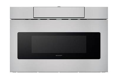 Sharp SMD2470ASY 24 in. 1.2 cu. ft. Built-In Microwave Drawer Oven | 1.2 Cubic Feet, 950 Watt, Concealed Control Panel, Digital LCD Display