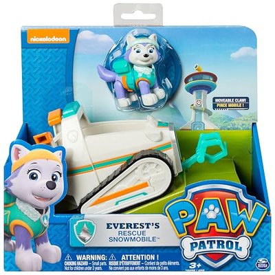 Paw Patrol Everest's Rescue Snowmobile, Vehicle and Figure