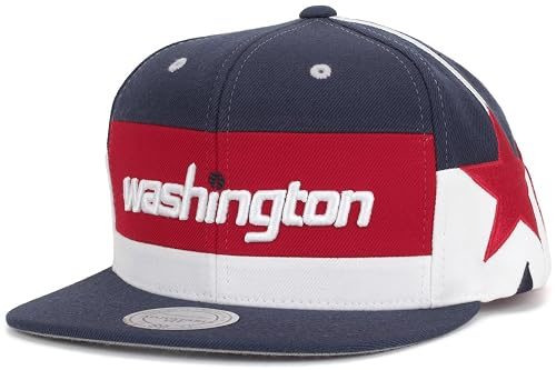Mitchell & Ness Washington Wizards Short Hook Snapback, OS