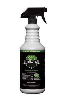 SNiPER Hospital Disinfectant, Odor Eliminator & All-Purpose Cleaner, Made in the USA, 32 Ounce Spray