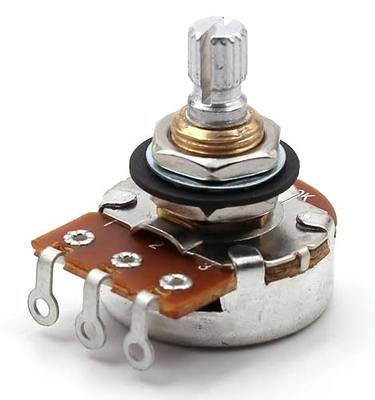 Bourns 250k Potentiometer - Short Split Shaft, Audio Taper, Low Friction Guitar Pot