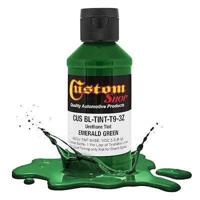 Custom Coat 3 Ounce (Emerald Green Color) Urethane Tint Concentrate for Tinting Truck Bed Liner Coatings - Proportioned for Use in Most Tintable Bedliner and Epoxy Resins