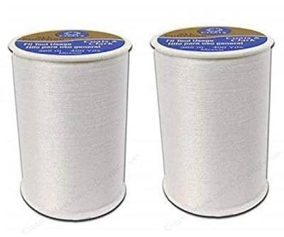 Coats & Clark All Purpose Thread 400 Yards White (One Spool of Yarn) (2 Pack)