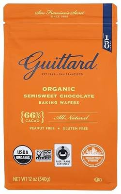 Guittard, Organic 66% Chocolate Baking Wafers, 12 Ounce