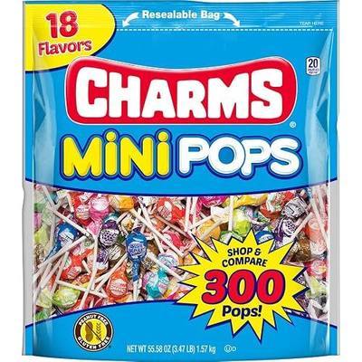 Charms Mini Pops Lollipops, Assorted Flavors, 300 Count (Pack of 1)