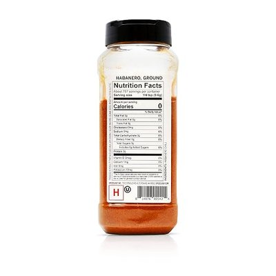 Spiceology - Habanero Powder - Ground Dried Habanero Pepper - Use it for: Hot Sauces, Salsa, Chilis, Meat and Vegetables - 16 oz