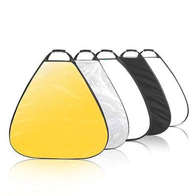 Selens 5-in-1 Triangle Reflector (32 Inch) with Handle for Photography Photo Studio Outdoor Lighting | Photo Studio Outdoor Lighting