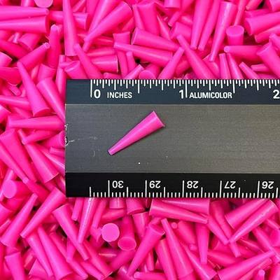 High Temp Masking Supply .062" x .187" (1/16 x 3/16) Silicone Rubber Plugs - Tapered Stoppers for Powder Coating, Painting, Automotive, Crafts, DIY - Non-Toxic, Flexible, Reusable STP101 (50 Pack)