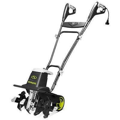 Sun Joe Corded Electric Garden Tiller & Cultivator with Steel Tines, 16 In, 12-Amp Motor - Heavy-Duty Tilling Machine and Power Tools for Lawn, Yard, and Gardening Care, TJ603E | 12-Amp Motor, 16 In. Cultivating Width, Up to 8 In. Depth, 6 Steel Tilling Blades, Foldable Handle, 27.1 Lb