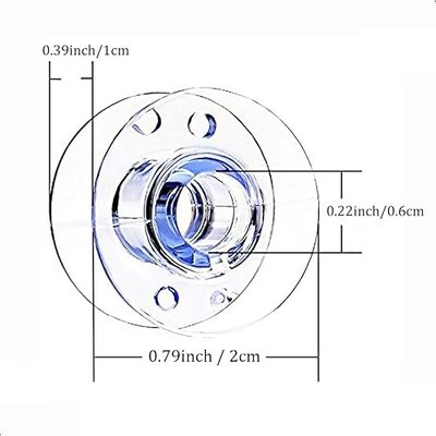 SIXQJZML 30 Pcs Style Sa156 Sewing Machine Bobbins for Brother,Bobbins Class 15, 15j Bobbins,Sewing Accessories, Plastic Bobbins