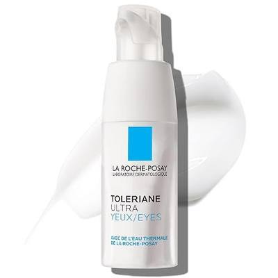 La Roche-Posay Toleriane Dermallergo Eye Cream for Sensitive Skin 0.68oz | Soothing moisturizer comforts sensitive skin. Allergy tested, fragrance free, alcohol free. Formerly Toleriane Ultra Eyes.