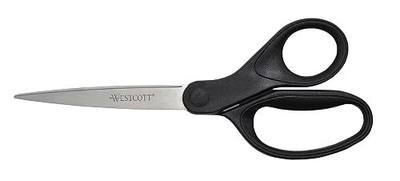 Westcott 16451 8-Inch KleenEarth Recycled Scissors For Office and Home, Black