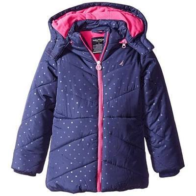 Nautica Girls Heavy Weight Jacket with Removable Hood