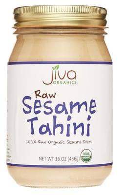 Jiva Organics RAW Organic Sesame Tahini 16-Ounce Jar - Non-GMO, Natural, Small Batch