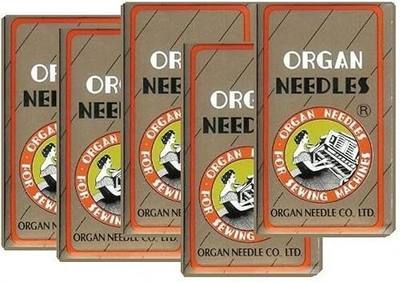 50 Pieces HOME SEWING MACHINE NEEDLES ASSORTMENT (ORGAN 15X1 SIZE#9,11,14, 16, 18) 10pcs per size