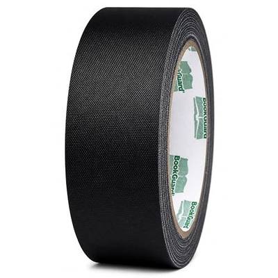 BookGuard Book Binding Tape, 1-1/2 Inch Black Cloth, 15 Yard Roll | 13 Mil Vinyl-Coated Cotton Book Spine Tape for Hinges, Covers, Libraries, Schools, Hymnals and Bibles. Made in USA