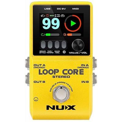 Nux Loop Core Guitar Effect Pedal Looper 6 Hours Recording Time, 99 User Memories, Drum Patterns with Tap Tempo