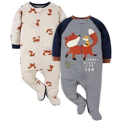 Gerber Baby Boys’ 2-Pack Sleep ‘N Play Pajamas