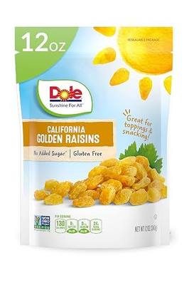 Dole California Golden Raisins, Dried Fruit, Healthy Snack, 12 Oz