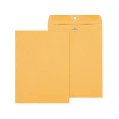 Staples 10 x 13 Kraft Clasp & Gummed Catalog Envelopes, Brown Manila, Strong Metal Clasp Closure, 250/Box