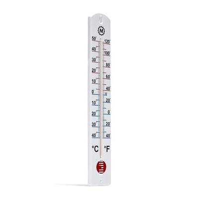 MARATHON Vertical Outdoor Wall Thermometer, 16 Inch Weather-Resistant Temperature Gauge with Large Easy-Read Numbers