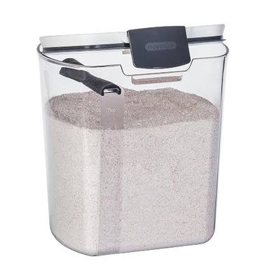 ProKeeper Flour Storage Container, 4-Quart Capacity, Includes Leveling Bar for Mess-Free Measuring | Includes Leveling Bar for Mess-Free Measuring, BPA-Free and Dishwasher Safe