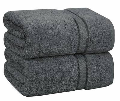 COTTON CRAFT Ultra Soft Bath Sheet - 2 Pack 100% Ringspun Cotton Towels | Oversized 35x70 inch Charcoal Bath Sheet Towel - Absorbent 580 GSM Quick Dry Everyday Luxurious Hotel Quality Bathroom Towels