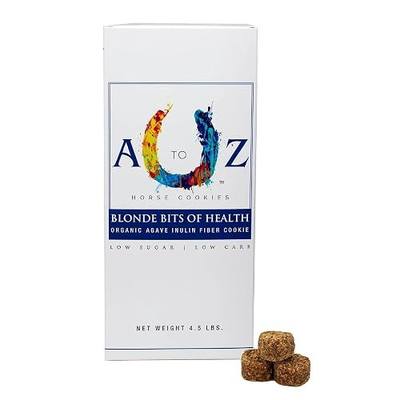 Horse Treats, Blonde Bits of Health, Low Carb/Sugar, A Softer Cookie, Wheat, Corn, Soy & Alfalfa Free, Made with Cinnamon & Agave, All Natural Ingredients, 4.5 lb