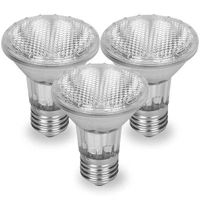 Par 20 3 Pack FL25 50PAR20/FL 50 Watt Halogen Spot Light Bulb Replacement 120V 130V Base Flood Beam Lighting Range Hood Oven PAR20 Reflector Bulbs Kitchen Bathroom Ceiling Can Lamp 50W E26 3P