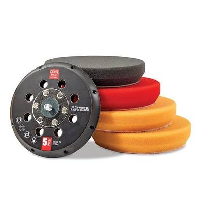 Griot's Garage 5" Orbital Conversion Kit for Car Detailing, Polishing, Waxing, Swirl and Scratch Removal, Includes 5" Backing Plate, Correcting, Finishing and Wax Pads, 10515
