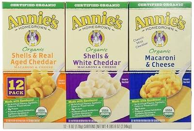 Annie's Organic Mac & Cheese Variety Pack (6 Ounce box, 12 Count)
