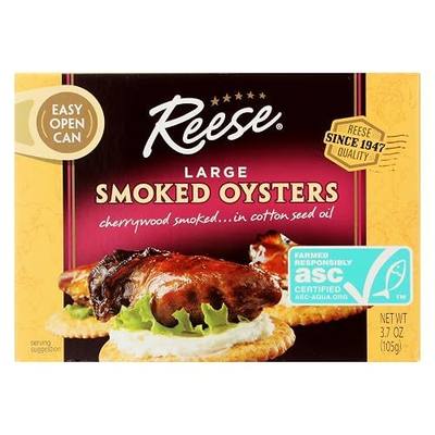 Reese Large Smoked Oysters - 3.7 oz