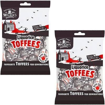Walkers' Nonsuch Liquorice Toffees | with Condensed Milk & Black Treacle | Imported from the UK | Traditional British Candy | Old Fashioned Licorice Toffee | 5.29 Oz (Pack of 2)