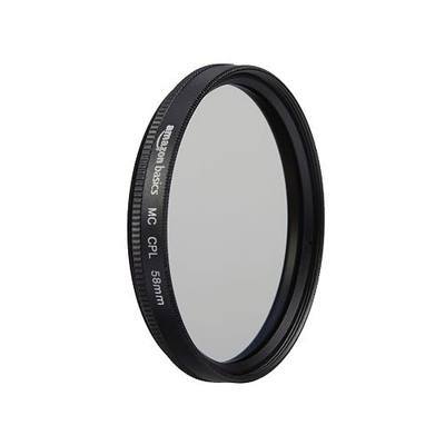 Amazon Basics Circular Polarizer Camera Lens Filter, 16 Multi-Layer Coatings, Reduce Glare and Reflection, 58mm