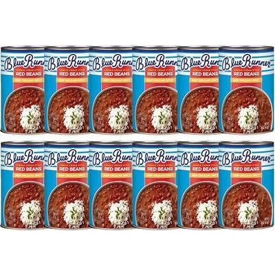 Blue Runner New Orleans Spicy Creole Cream Style Red Beans 16oz Can (Pack of 12)