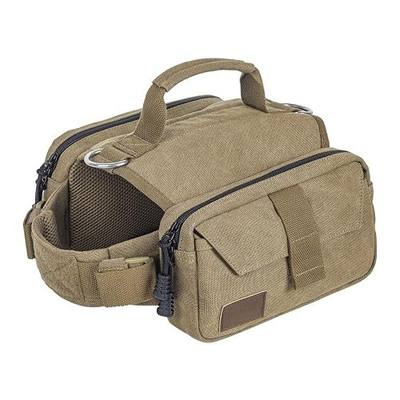 ONETIGRIS Dog Pack Hound Travel Camping Hiking Backpack Saddle Bag Rucksack for Medium & Large Dog (Brown, Medium)