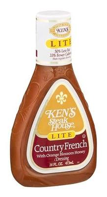 Ken's Steak House Lite Country French with Orange Blossom Honey Dressing 16 Fl Oz (Pack of 2)
