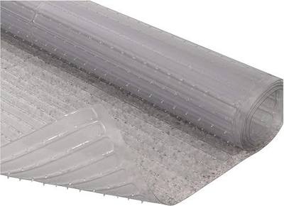 RESILIA Deep-Pile Carpet Runner - Plastic Vinyl Carpet & Rug Protector, Waterproof Clear Vinyl Floor Runners, 27 Inches Wide x 6 Feet Long, Made in The USA