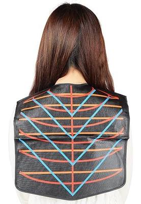 PERFEHAIR Salon Hair Cutting Collar Cape, Stylist Color Capes Guide Tools-Black