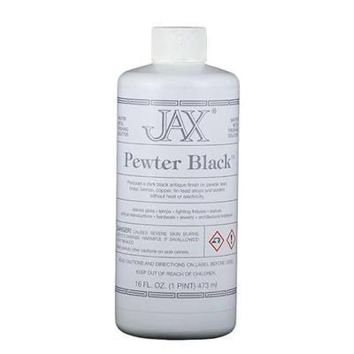 JAX Pewter Black - Metal Finishing Solution - Antique Finish without Heat or Electricity - Pint