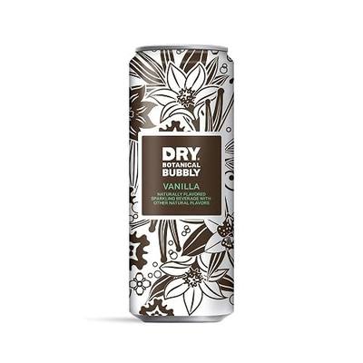 DRY Non-Alcoholic Vanilla Botanical Bubbly I 4 Clean Ingredients I Delicious Way to Be Sober & Social I Zero Proof Mocktail Mixer I Craft Non-Alcoholic Multi-Use Beverage, 12 Fl Oz (Pack of 12)