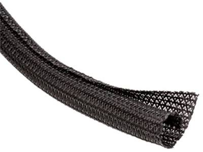 1.5" F6 Braided Wrap Around Sleeving - 10FT - Black