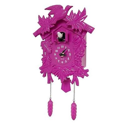 WALPLUS Chiming Classic Pink Cuckoo Wall Clock Hanging Bird Clock Home Decor Christmas Clock Gifts